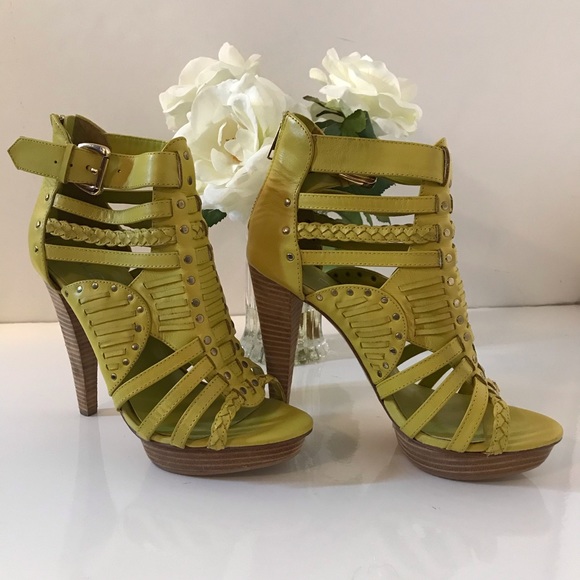 Aldo Shoes - FINAL DROP - Chartreuse Strappy Booties